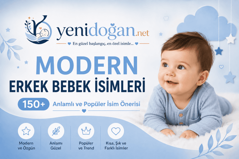 Modern erkek bebek isimleri rehberi kapak görseli